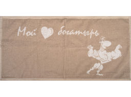 6с104.513ж2 Мой богатырь (лен3) Полотенце махровое 81х40см