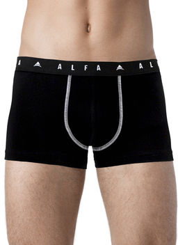 ALFA ТРУСЫ МУЖСКИЕ BOXER BRIEFS 6203 черный
