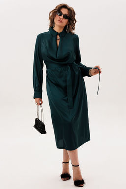 Платье ANELLI 1832 глубоководный зеленый  фото 4