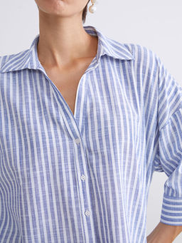 ?izgili Oversize Kad?n G?mlek
