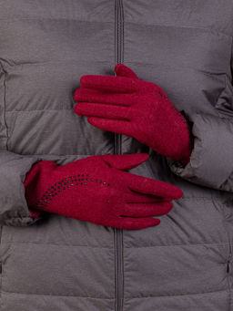 Перчатки жен Labbra LB-PH-56 bordo/black