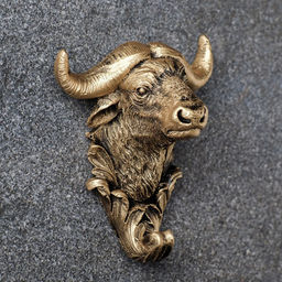 Настенный крючок декоративный «Буйвол», под бронзу, 7×10×12 см