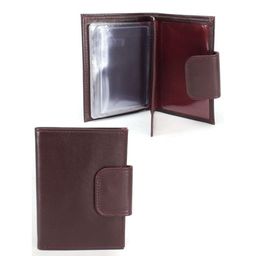 Обложка для авто+паспорт-Croco-ВП-1033 (с хляст, 5 внут карм, двойн стенка) натуральная кожа бордо галант (236) 243972