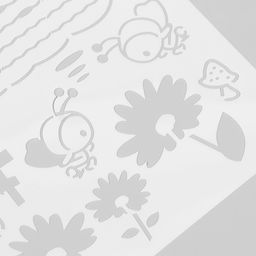 Цена за 2 шт. Трафарет «Пчелки в саду», со строчками, 17.4×26 см