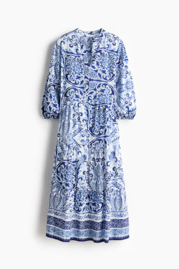 Vestido escalonado de corte midi