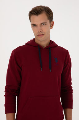 Erkek Bordo Basic Sweatshirt Sepette S_rpriz _ndirim - U.s. polo assn фото 2