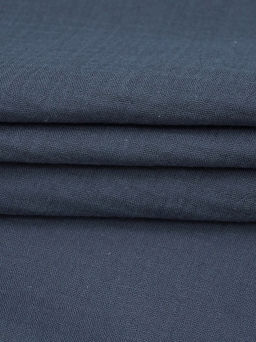 Муслин двухслойный с эффектом жатости, цв.Темный джинс, ш.1.4м, хлопок-100%, 110гр/м.кв - Купава фото 3