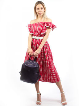 LACCOMA рюкзак Софи-F001-фиолетовый эко кожа хлопок