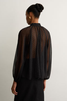 Блуза из шифона в горох - Mollis фото 3