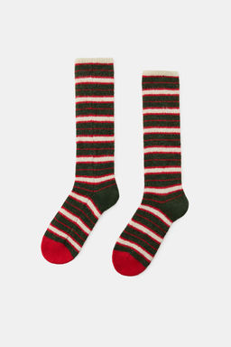 TALL STRIPED JACQUARD SOCKS