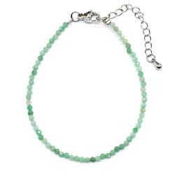 Браслет из изумруда шарик гр.2мм, 18см