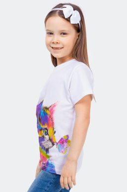 Детская хлопковая футболка Happy Fox фото 52