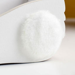 Кашпо деревянное Зайка 13х7,5х22 см белый - Дарим красиво фото 5