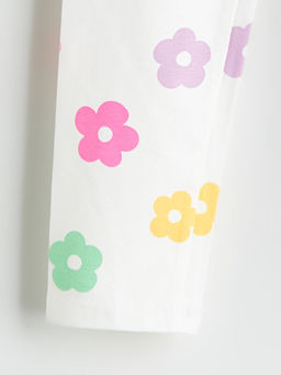 Beli Lastikli Bask?l? K?z ?ocuk Tayt