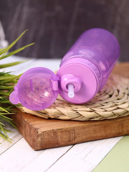 Бутылка "Classic" с трубочкой, purple (400 ml)