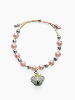 Браслет детский «Выбражулька» на затяжке, коала с бусинами, цветной