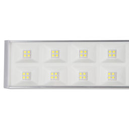 ULO-FL120C-100W/4000K/K SILVER LINKABLE Светильник светодиодный накладной, соединяемый. Белый свет (4000K). Корпус серебристый. Угол 120 градусов. ТМ Uniel