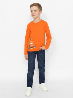 CRB wear/CWKB 63675-29-384 Джемпер для мальчика,оранжевый/Ex.Cherubino  фото 2