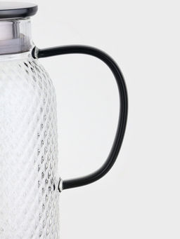 Кувшин "Богема.Соты", черная ручка/крышка-сито, 16х11х23 см