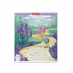 Цена за 160 шт. Тетрадь школьная ученическая ErichKrause Далекая планета, 24 листа, линейка (в плёнке по 10 шт.)  фото 5