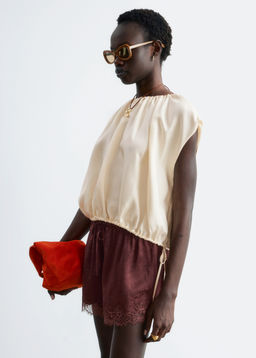 Top de seda con cord?n de ajuste - H&m фото 2