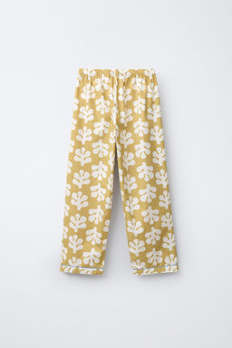 6-14 YEARS/ SHAPES PRINT SHIRT AND TROUSERS PYJAMAS