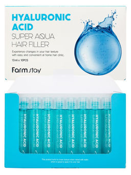 Филлеры для волос Farmstay Hyaluronic Acid Super Aqua набор 10 шт по 13 мл