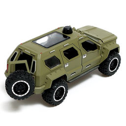 Джип металлический Армия, 1:24, открываются двери, капот, багажник, инерция, цвет зелёный - Автоград фото 4