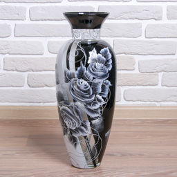 Ваза для цветов «Скарлет», 14×17×49 см, стекло