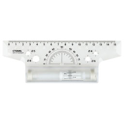 Рейсшина 15см, пластиковый ролик (ЛР01, СТАММ)