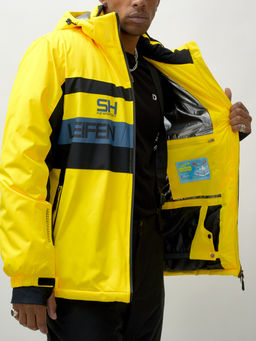 Горнолыжный костюм мужской зимний желтого цвета 370J - Mtforce фото 22