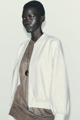 SOFT OVERSIZE BOMBER JACKET - Zara фото 4