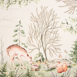 Скатерть Этель Лесная сказка, 148х183 +/-2 см с ГМВО, саржа, хлопок, 190г/м2