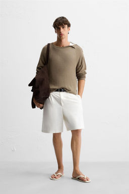 BUTTON-UP KNIT T-SHIRT