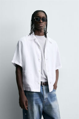 100% HEMP RELAXED FIT SHIRT - Zara фото 2