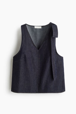 Top denim con lazada