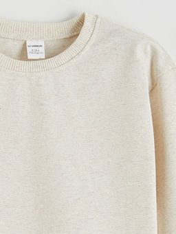 Bask?l? Uzun Kollu Erkek ?ocuk Ti??rt 3l?