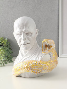 Копилка "Волан-де-Морт" 31х27х23 см, белый с золотом