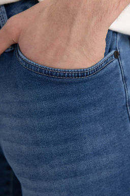 Pedro Slim Fit Джинсовые брюки узкого кроя с нормальной талией и узкими штанинами - Defacto фото 5