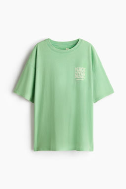 Camiseta oversize con motivo estampado - H&m фото 2