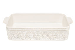 Форма для запекания 1,2 л 27.2*17*5.2 см "Традиция" прямоугольная, молочный белый
