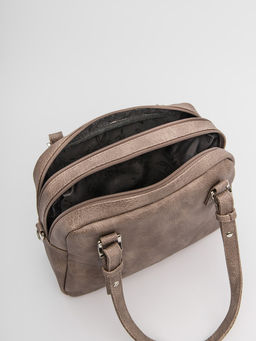 Серо-коричневая сумка классическая S.Lavia  фото 9