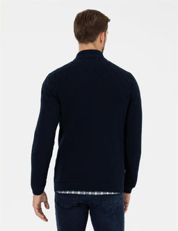 Lacivert Slim Fit Fermuarl_ Triko H_rka - Pierre cardin фото 5