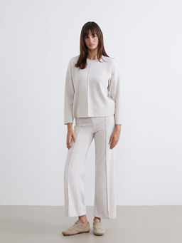 Beli Lastikli Kad?n Triko Pantolon