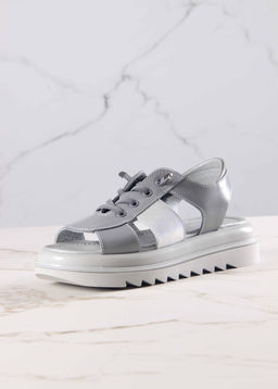 Босоножки 2029.2525gr. Серый белый ибица