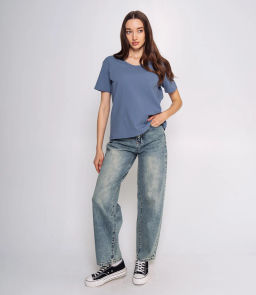 Футболка #ОКТ075005, индиго