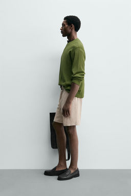 BERMUDA RELAXED FIT VISCOSA - LINO / Beige claro - Zara фото 4