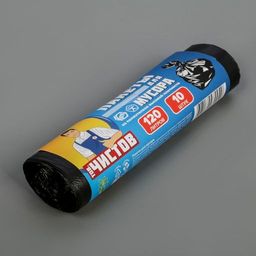 ТОВ.ЧИСТОВ пакеты д/мусора 120л*10шт в Рулоне 8мкм