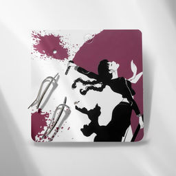 Серьги металл Япония холодное оружие, меч, цвет серебро