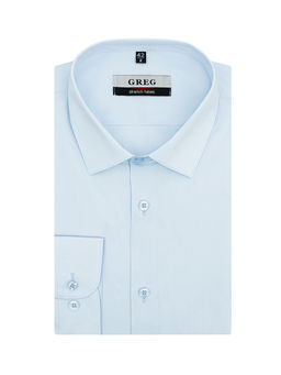 Сорочка мужская длинный рукав GREG 210/237/BL/ZN STRETCH